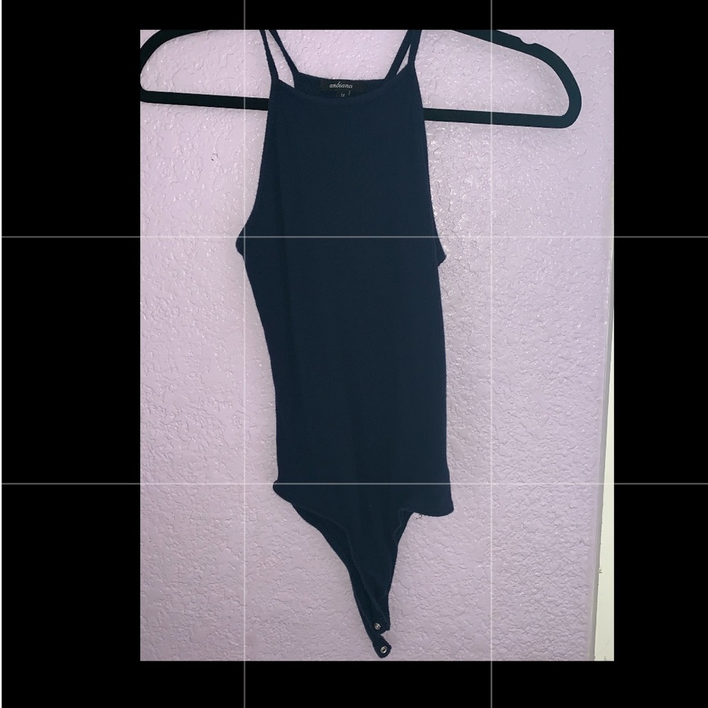 Dark blue body suit